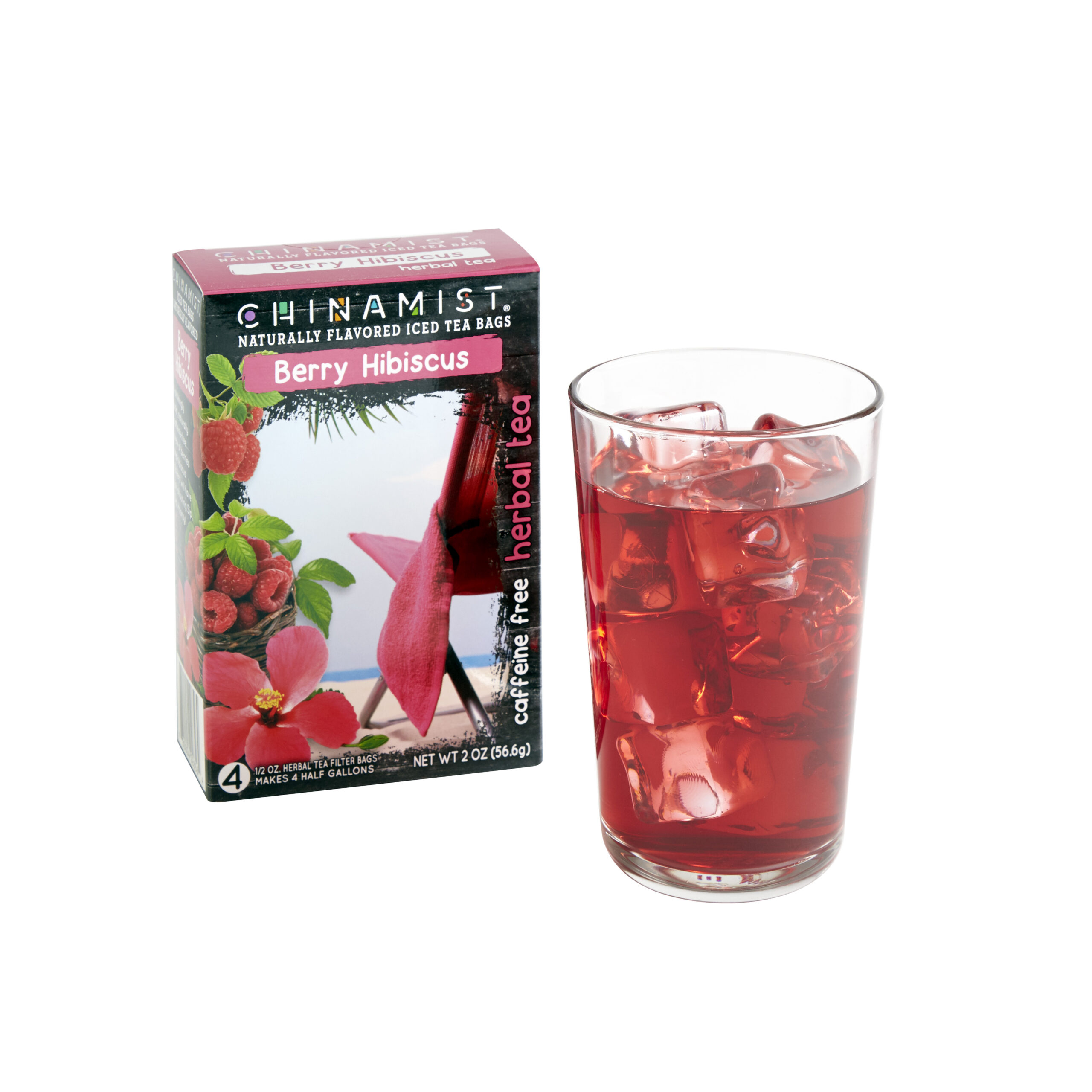 Naturally Flavored Berry Hibiscus Herbal Iced Tea - Filter Bags 