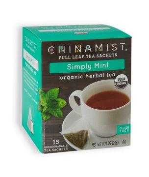 Organic Simply Mint Herbal Tea Sachets